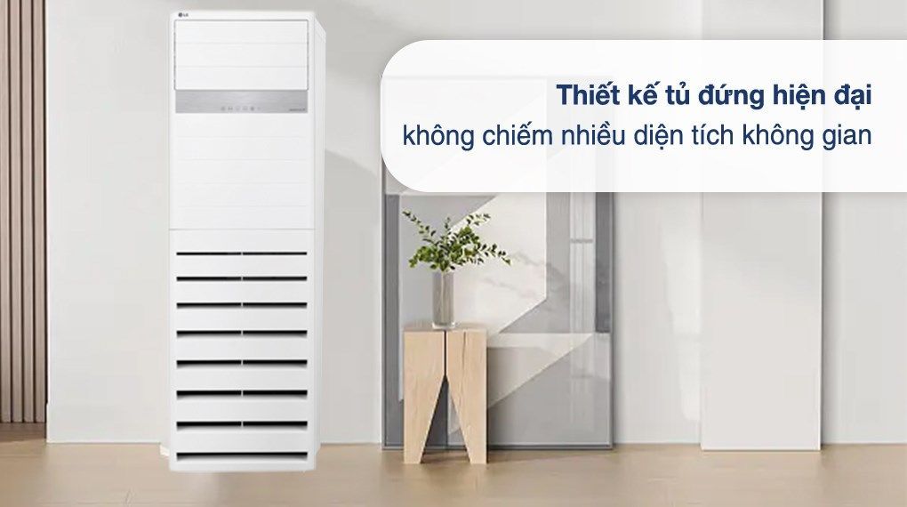 máy lạnh tủ đứng LG ở phòng khách